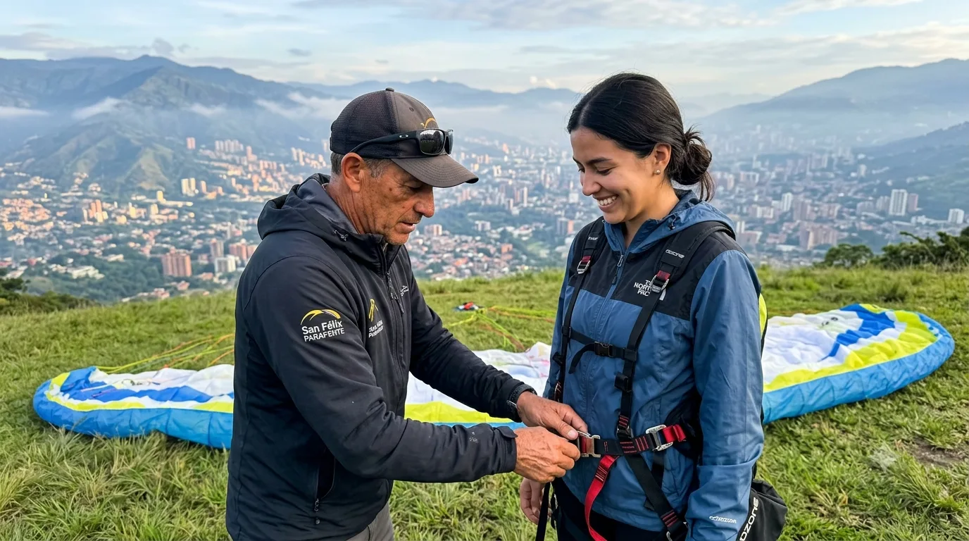 Foto adicional del vuelo en parapente en San Félix